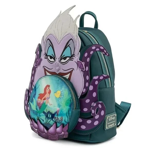 Loungefly Disney Villains Scene Ursula Crystal‎ Ball Mini Backpack - Picture 3 of 6